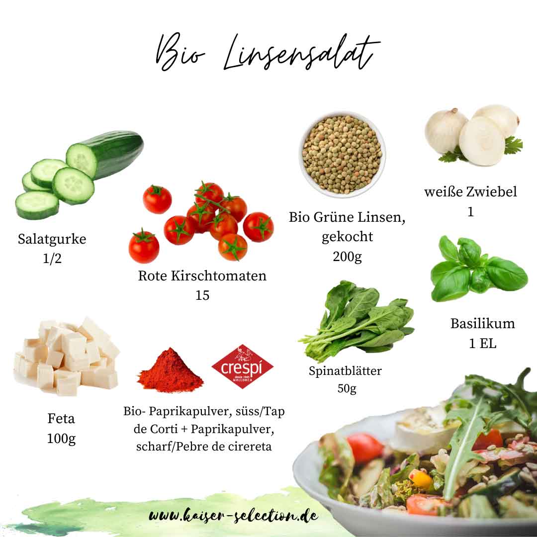 Rezepte-Bio-Linsensalat