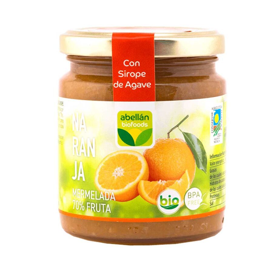 Orangenmermelade-mit-Zimt,-gesüßt-mit-Agavensirup,-70%-Frucht,-extra